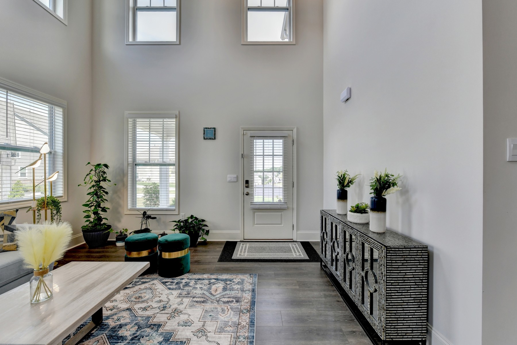 Two-story family room at 4040 Gallery Chase